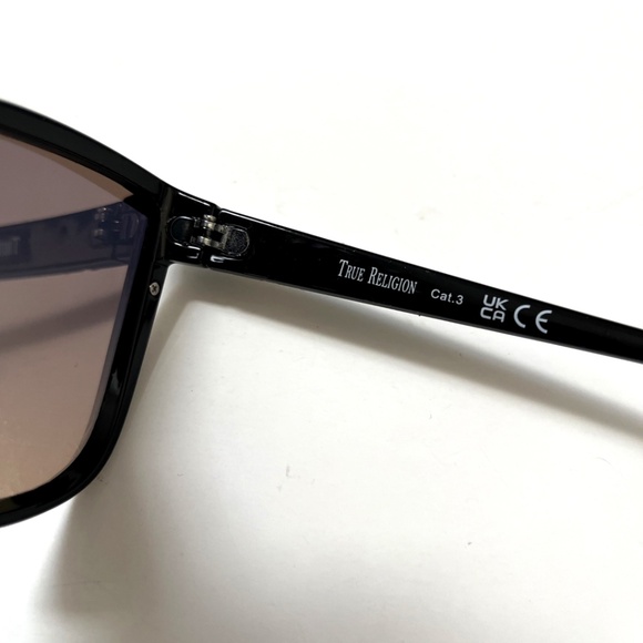 New TRUE RELIGION Cat Eye Rhinestone Sunglasses Acetate Gradient Lens Iridescent main image 6